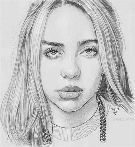 Youll find lots of coloring pages here that are fun for all ages. . Billie eilish drawing outline